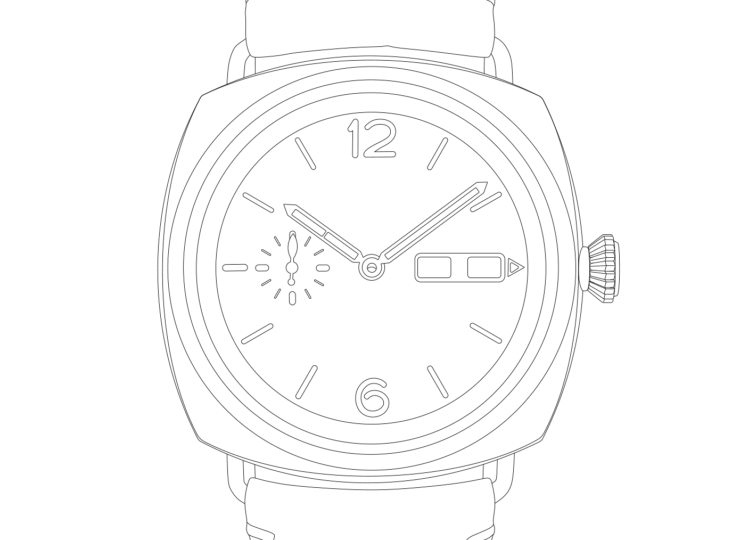 PANERAI ラジオミール アニュアルカレンダー プラチナテック™ エクスペリエンス 45mm バーガンディ文字盤 PAM01432