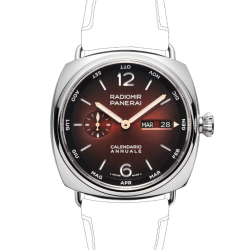 PANERAI ラジオミール アニュアルカレンダー プラチナテック™ エクスペリエンス 45mm バーガンディ文字盤 PAM01432