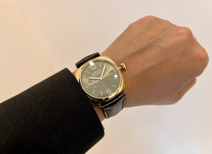 PANERAI ラジオミール 40mm イエローゴールド グリーン文字盤 PAM01437