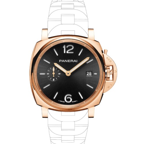 ルミノール ドゥエ トゥットオーロ 42mm ゴールドテック™ ブラック文字盤