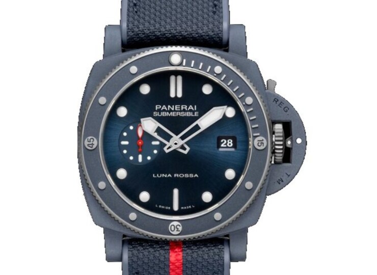 PANERAI サブマーシブル ルナ・ロッサ 44mm Ti-セラミテック™ ブルー文字盤 PAM01466