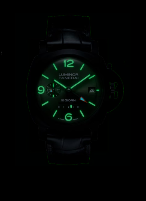 PANERAI ルミノール ディエチ ジョルニ GMT チェラミカ 44mm セラミック グリーン文字盤 PAM01483