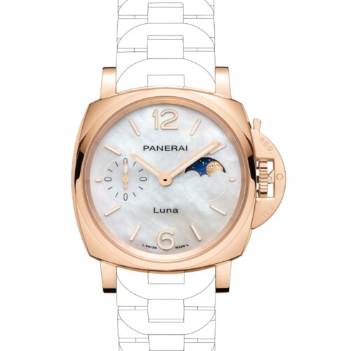 ルミノール ドゥエ トゥットオーロ ルナ 38mm ゴールドテック™ マザーオブパール文字盤