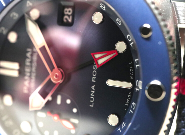 PANERAI サブマーシブル GMT ルナ・ロッサ チタニオ 42mm チタン ブルー文字盤 PAM01507
