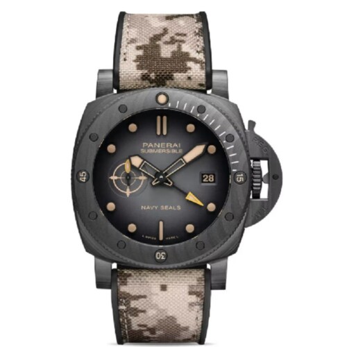 サブマーシブル ネイビーシールズ GMT 44mm カーボテック™ ブラック文字盤