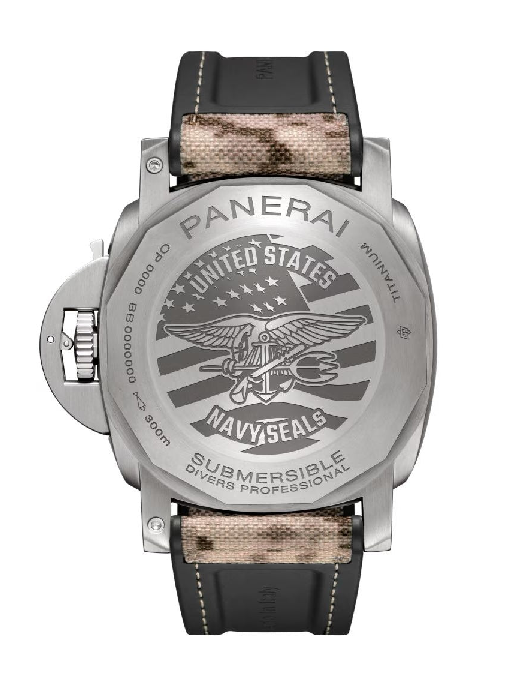 PANERAI サブマーシブル ネイビーシールズ 44mm スティール ブラック文字盤 PAM01518