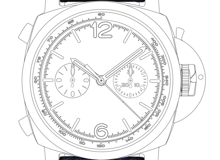 PANERAI ルミノール クロノ カーボテック™ ルナ・ロッサ エクスペリエンス 44mm ブルー文字盤 PAM01519