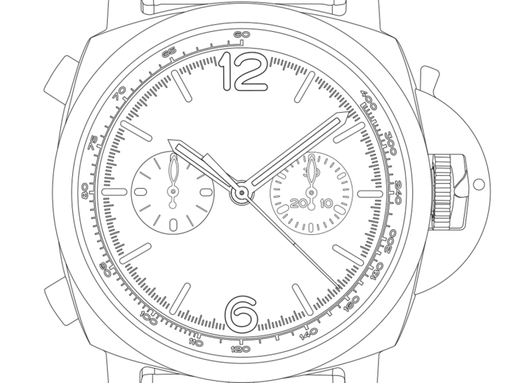 PANERAI ルミノール クロノ カーボテック™ ルナ・ロッサ エクスペリエンス 44mm ブルー文字盤 PAM01519