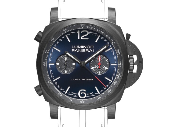 PANERAI ルミノール クロノ カーボテック™ ルナ・ロッサ エクスペリエンス 44mm ブルー文字盤 PAM01519