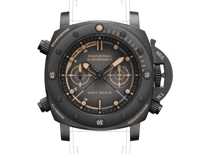PANERAI サブマーシブル クロノ ネイビーシールズ 47mm チタン ブラック文字盤 PAM01521