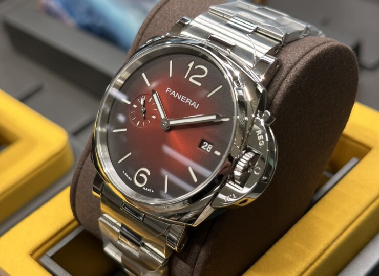 PANERAI ルミノール ドゥエ 42mm スティール バーガンディ文字盤 PAM01539