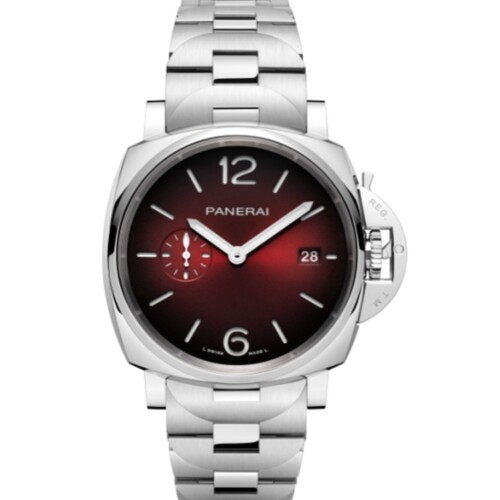 ルミノール ドゥエ 42mm スティール バーガンディ文字盤
