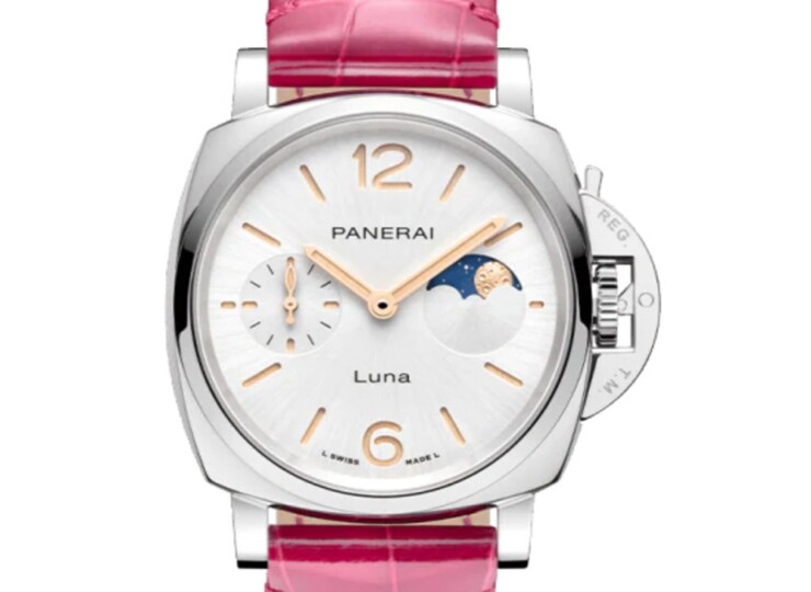 PANERAI ルミノール ドゥエ ルナ 38mm スティール ホワイト文字盤 アリゲーター・ストラップ PAM01557