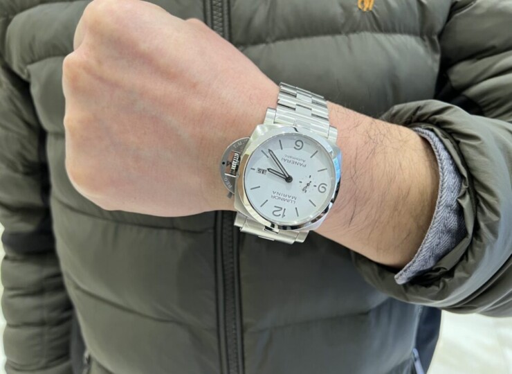 PANERAI ルミノール マリーナ 44mm スティール ホワイト文字盤 ブレスレット PAM01564