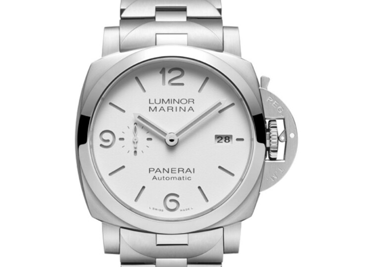 PANERAI ルミノール マリーナ 44mm スティール ホワイト文字盤 ブレスレット PAM01564