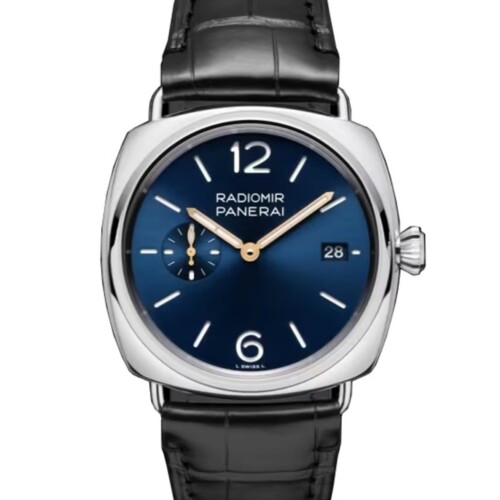 ラジオミール 40mm スティール ブルー文字盤