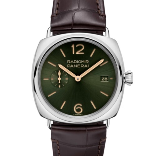 ラジオミール クアランタ 40mm スティール グリーン文字盤