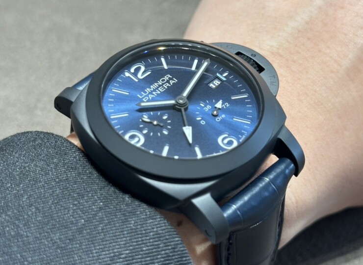 PANERAI ルミノール パワーリザーブ GMT 44mm セラミック ブルー文字盤 PAM01574