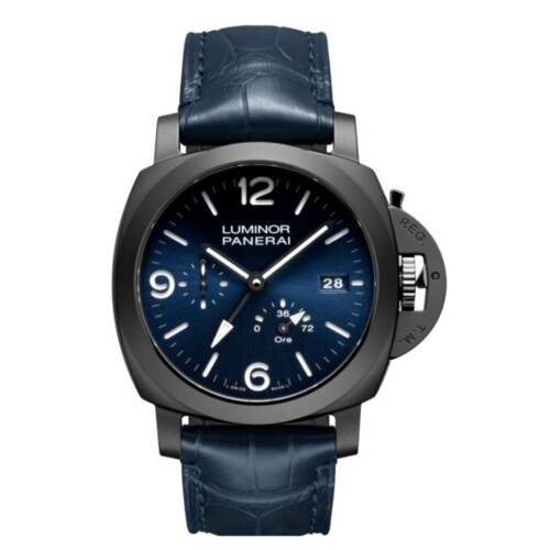 PANERAI ルミノール パワーリザーブ GMT 44mm セラミック ブルー文字盤 PAM01574