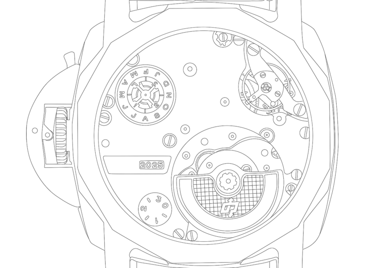 PANERAI ルミノール パーペチュアルカレンダー 44mm プラチナテック™ ブルー文字盤 PAM01575