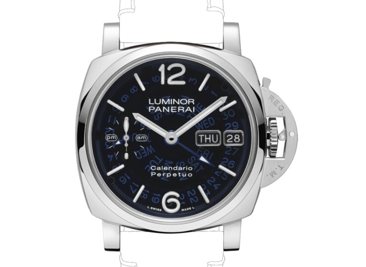 PANERAI ルミノール パーペチュアルカレンダー 44mm プラチナテック™ ブルー文字盤 PAM01575