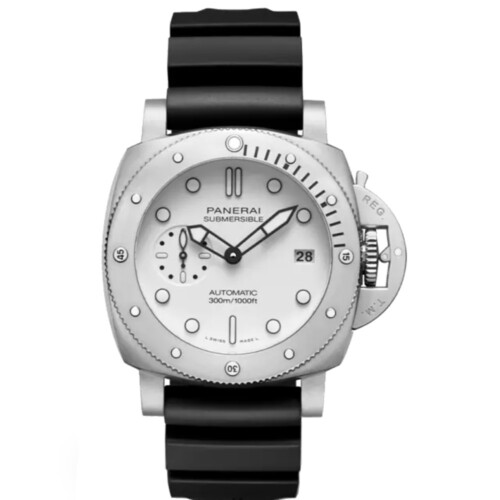 サブマーシブル 42mm スティール ホワイト文字盤