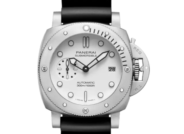 PANERAI サブマーシブル 42mm スティール ホワイト文字盤 PAM01590