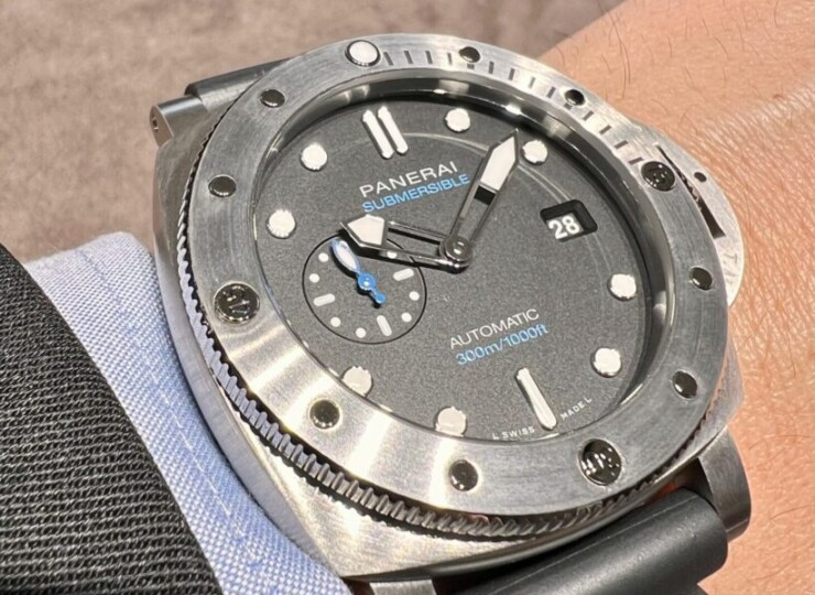 PANERAI サブマーシブル 44mm スティール ブラック文字盤 ラバー・ストラップ PAM01596