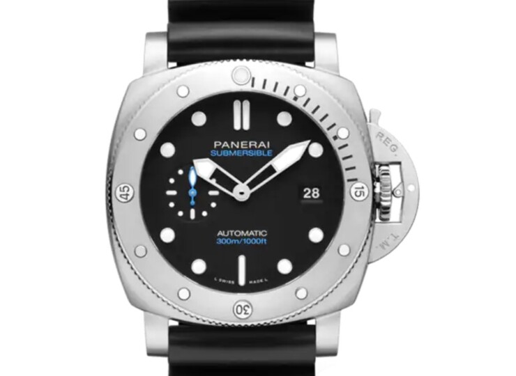 PANERAI サブマーシブル 44mm スティール ブラック文字盤 ラバー・ストラップ PAM01596