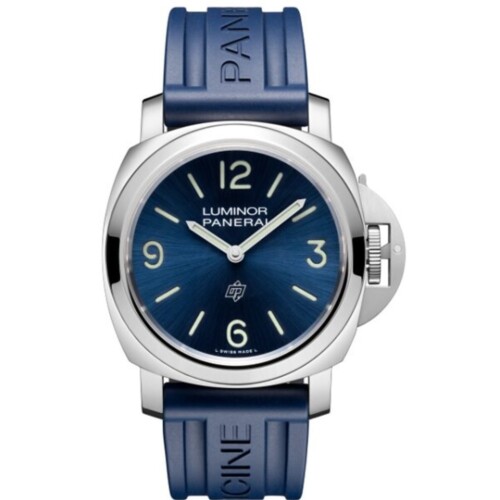 ルミノール ベース ロゴ 44mm スティール ブルー文字盤
