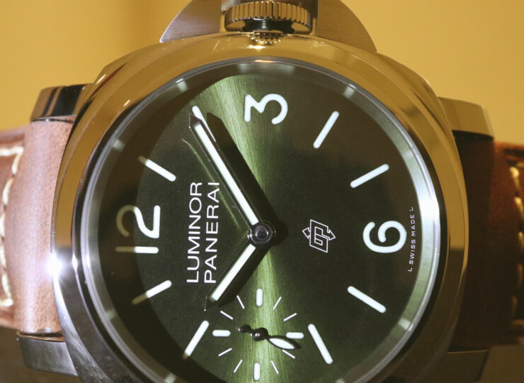 PANERAI ルミノール ロゴ 44mm スティール グリーン文字盤 PAM01624