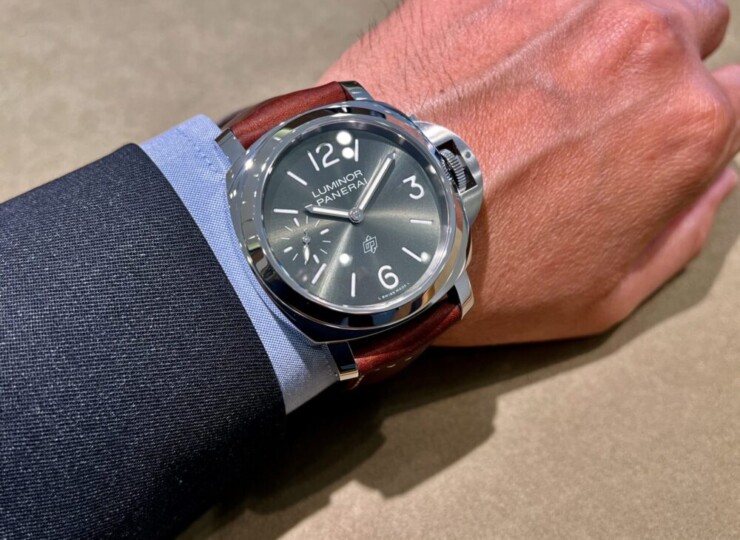PANERAI ルミノール ロゴ 44mm スティール グリーン文字盤 PAM01624