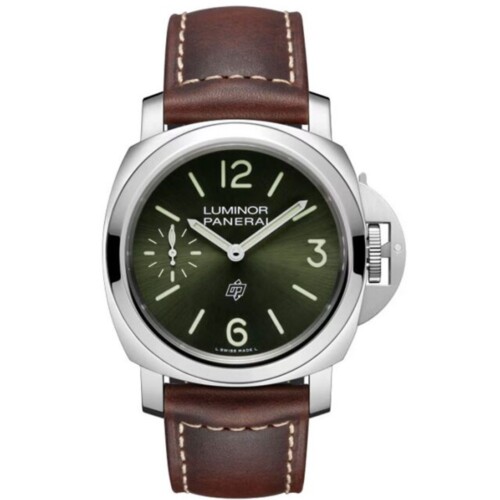 ルミノール ロゴ 44mm スティール グリーン文字盤