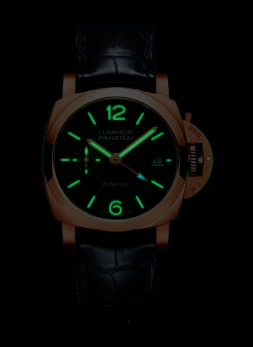 PANERAI ルミノール GMT 40mm ゴールドテック™ ブラック文字盤 PAM01641