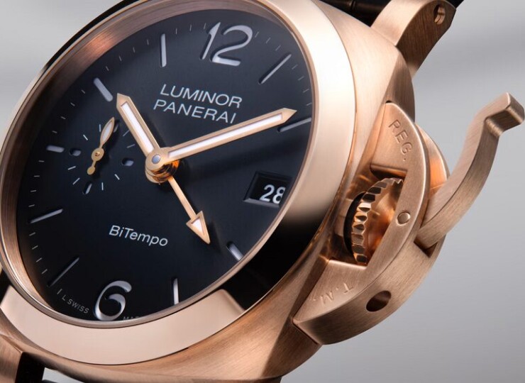 PANERAI ルミノール GMT 40mm ゴールドテック™ ブラック文字盤 PAM01641