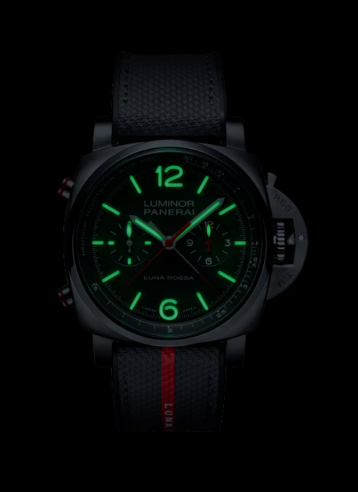 PANERAI ルミノール クロノ フライバック ルナ・ロッサ チタニオ 44mm チタン グレー文字盤 PAM01654