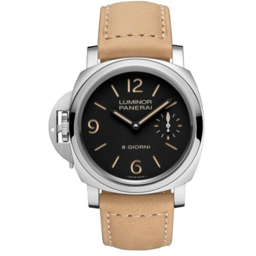 ルミノール デストロ 8 ジョルニ 44mm スティール ブラック文字盤