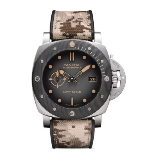 サブマーシブル ネイビーシールズ 47mm チタン ブラック文字盤