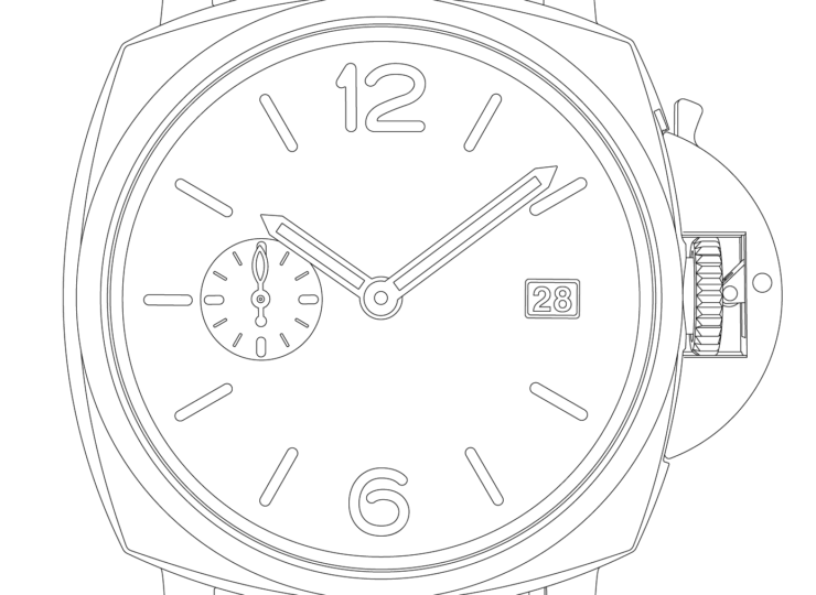 PANERAI ルミノール ドゥエ 42mm スティール アンスラサイト文字盤 アリゲーター・ストラップ PAM01671