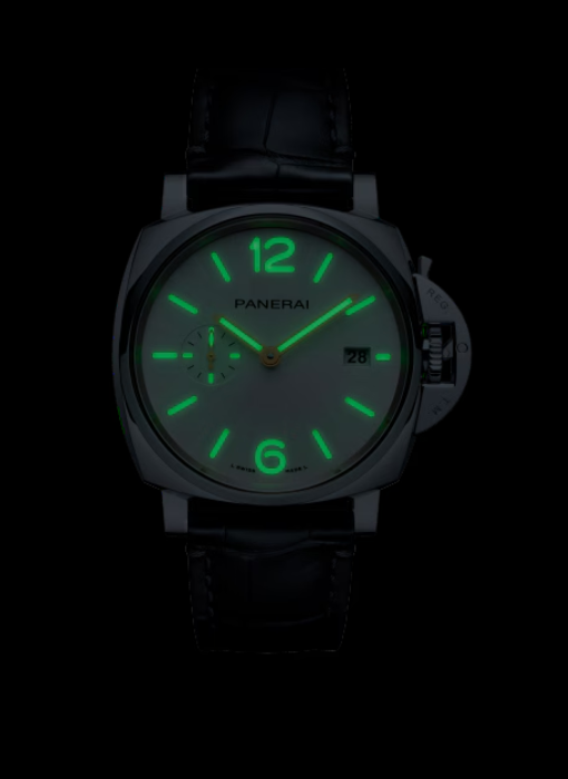 PANERAI ルミノール ドゥエ 42mm スティール ホワイト文字盤 アリゲーター・ストラップ PAM01672