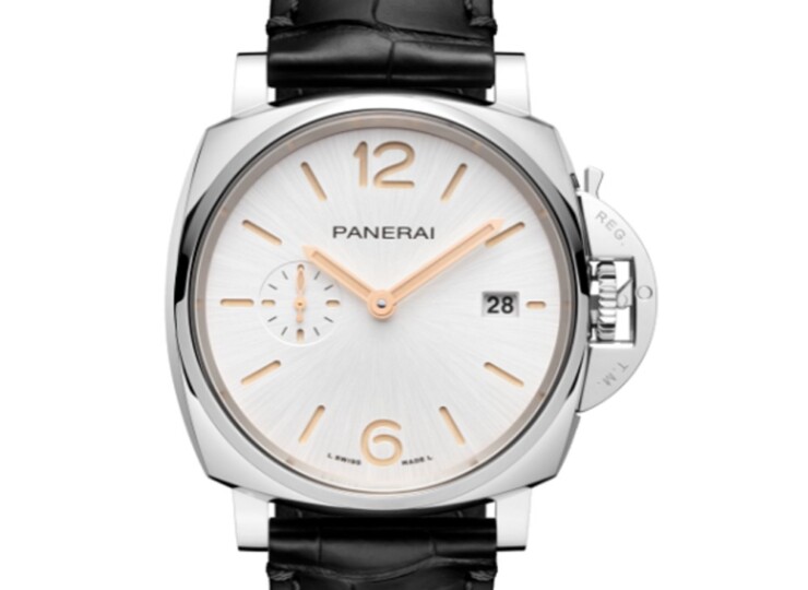 PANERAI ルミノール ドゥエ 42mm スティール ホワイト文字盤 アリゲーター・ストラップ PAM01672
