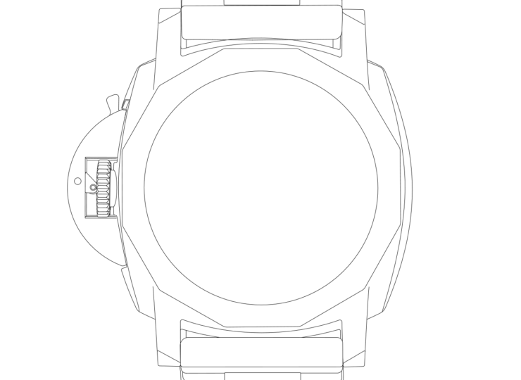 PANERAI ルミノール ドゥエ ルナ・ロッサ 42mm スティール ホワイト文字盤 PAM01673