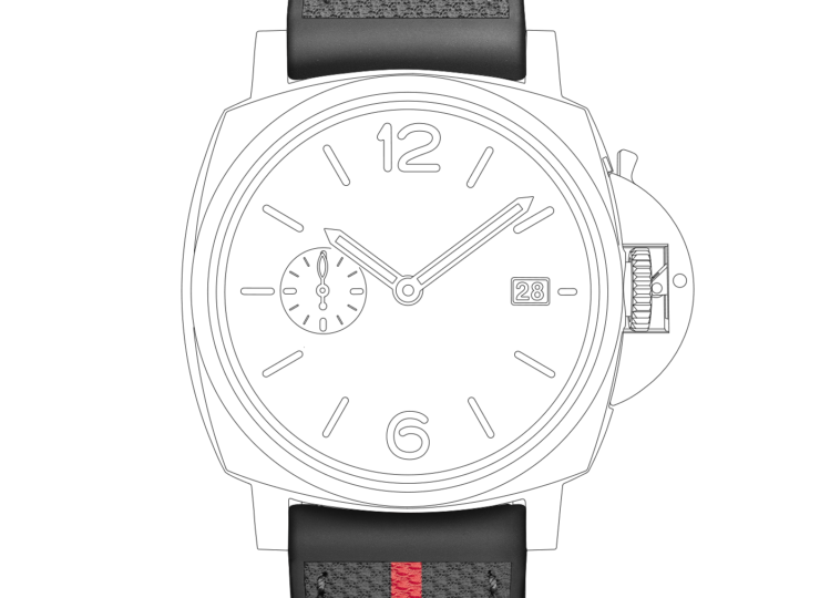PANERAI ルミノール ドゥエ ルナ・ロッサ 42mm スティール ホワイト文字盤 PAM01673