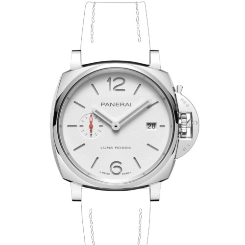 ルミノール ドゥエ ルナ・ロッサ 42mm スティール ホワイト文字盤