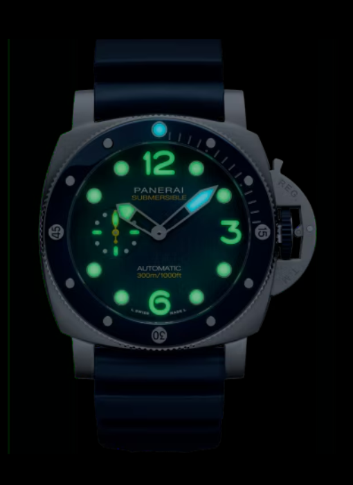 PANERAI サブマーシブル マイク・ホーン 44mm eSteel™ ブルー文字盤 PAM01676
