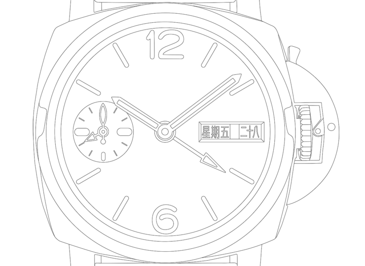 PANERAI ルミノール パーペチュアルカレンダー 44mm ゴールドテック™ バーガンディ文字盤 PAM01688