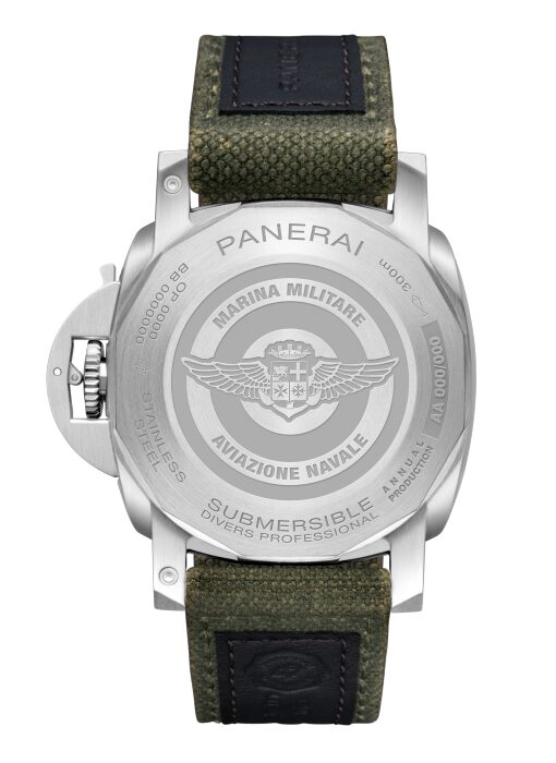 PANERAI サブマーシブル マリーナ ミリターレ 44mm スティール グリーン文字盤 PAM01697