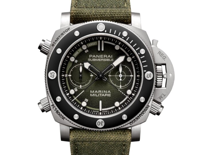 PANERAI サブマーシブル クロノ マリーナ ミリターレ エクスペリエンス エディション 47mm チタン グリーン文字盤 PAM01699