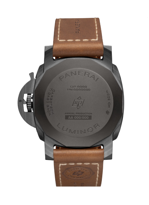 PANERAI ルミノール マリーナ 44mm カーボテック™ ブラック文字盤 カーフ・ストラップ PAM01707