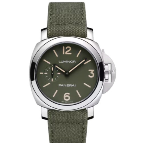 ルミノール 42mm スティール グリーン文字盤